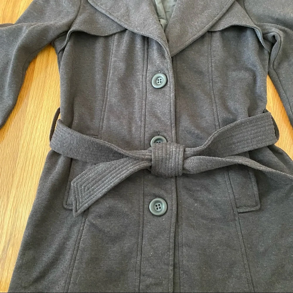Forever 21 Black Button Down Pea Coat Style Jacket - Medium